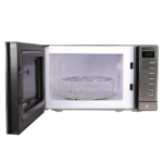 Open Dawlance Microwave Oven DW-297 showcasing interior with grill rack and turntable.