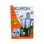“Front packaging of the Deuron Chopper DN 814 with vegetable cutter and French fries cutting disc.”