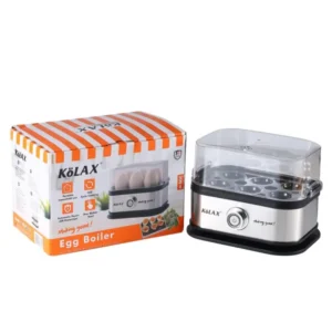 Egg Boiler - Egg Cooker - Electric Egg Boiler - High Quality Egg Boiler - 200Watt Egg Cooker - Stainless Steel Egg Cooker - Stainless Steel Egg Boiler - 6 Eggs - Kolax Egg Boiler - Kolax Egg Cooker