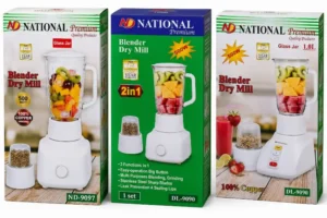 ND National Premium Blender Dry Mill DL-9090 - High-Performance 2-in-1 Kitchen Blender & Grinder