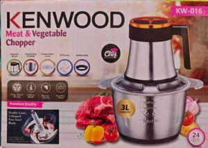Kenwood Meat & Vegetable Chopper KW-016 - 3L Large Capacity & Double Layer S-Shaped Blade