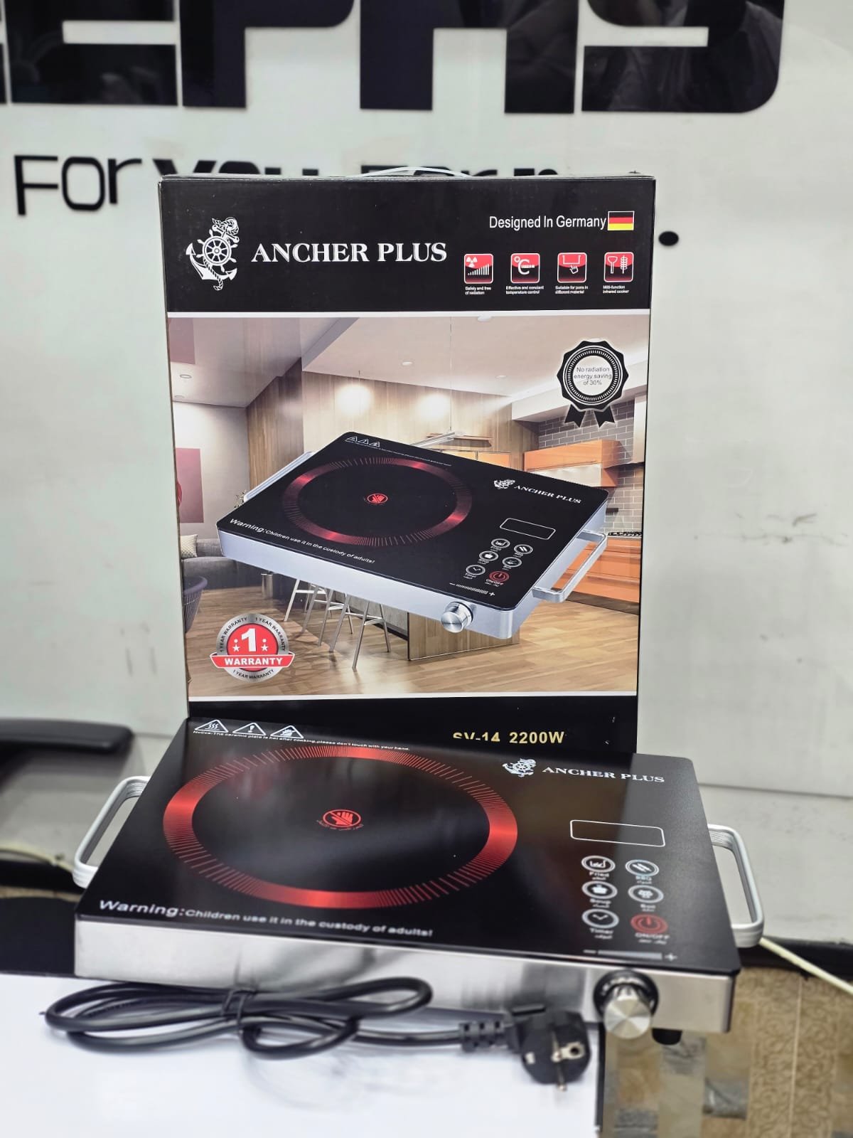 Ancher Plus Infrared Cooker SV-14 - High-Efficiency 2200W Ceramic Cooktop