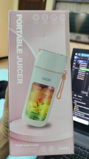 Portable Juicer Blender - 340ml Eight Leaf Blade Rechargeable Bottle