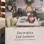 Decorative LED Lantern - Modern Tabletop Candle Lamp